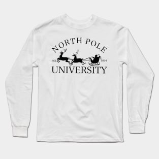 North Pole University T-shirt for Christmas Long Sleeve T-Shirt